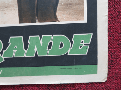 LA TRAGEDIA DEL RIO GRANDE ITALIAN FOTOBUSTA POSTER J. CHANDLER ORSON WELLES '57 Rendezvous Cinema Movie posters