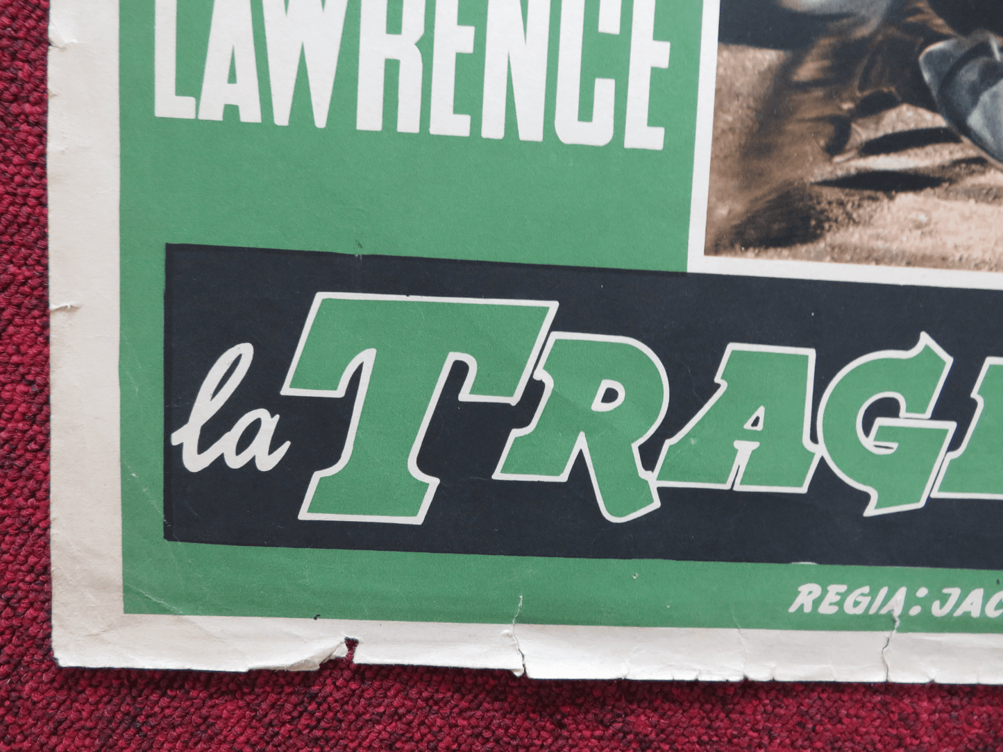 LA TRAGEDIA DEL RIO GRANDE ITALIAN FOTOBUSTA POSTER J. CHANDLER ORSON WELLES '57 Rendezvous Cinema Movie posters