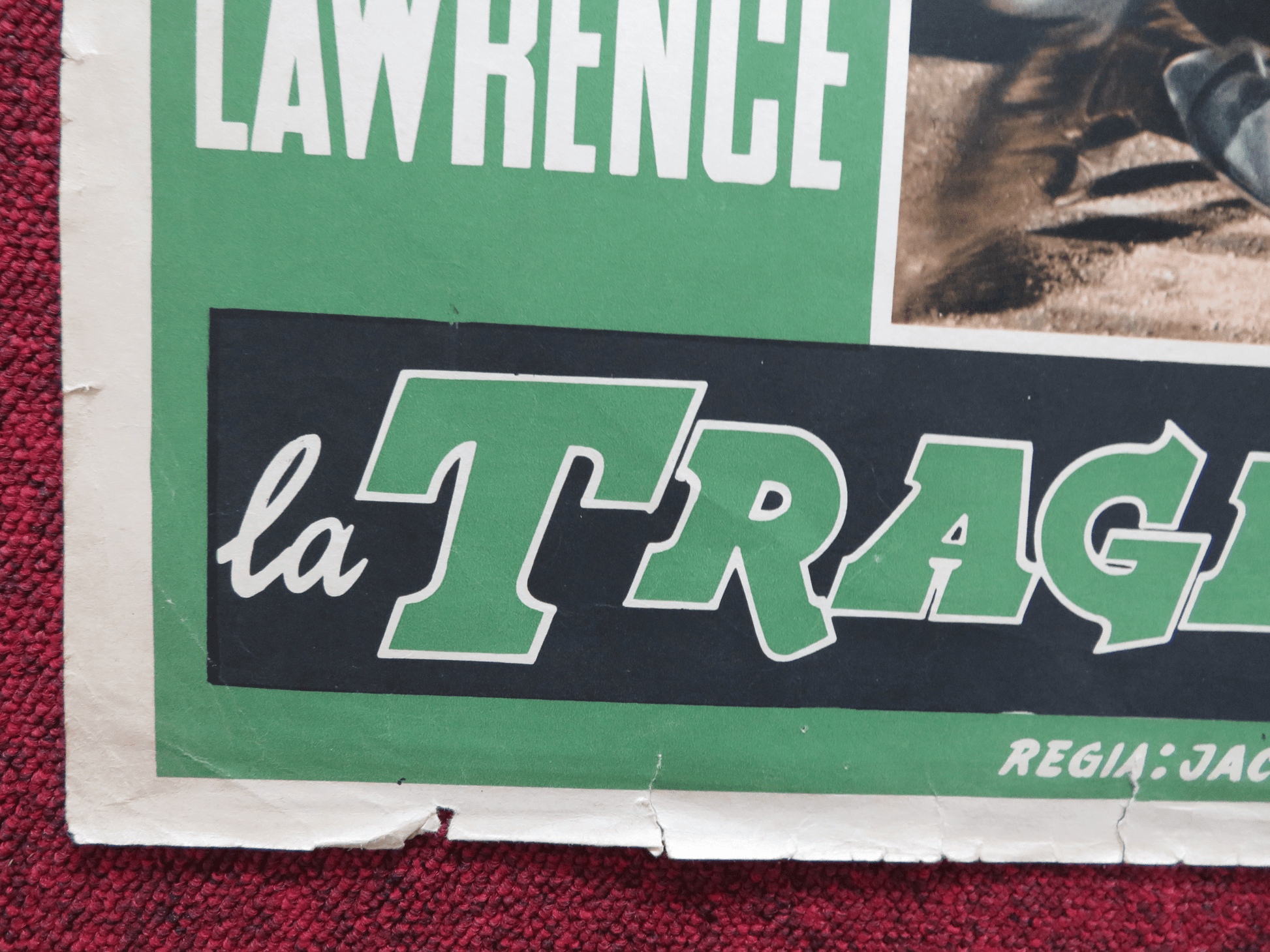 LA TRAGEDIA DEL RIO GRANDE ITALIAN FOTOBUSTA POSTER J. CHANDLER ORSON WELLES '57 Rendezvous Cinema Movie posters