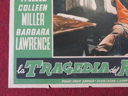LA TRAGEDIA DEL RIO GRANDE / MAN IN THE SHADOW - A ITALIAN FOTOBUSTA POSTER 1957 Movie posters