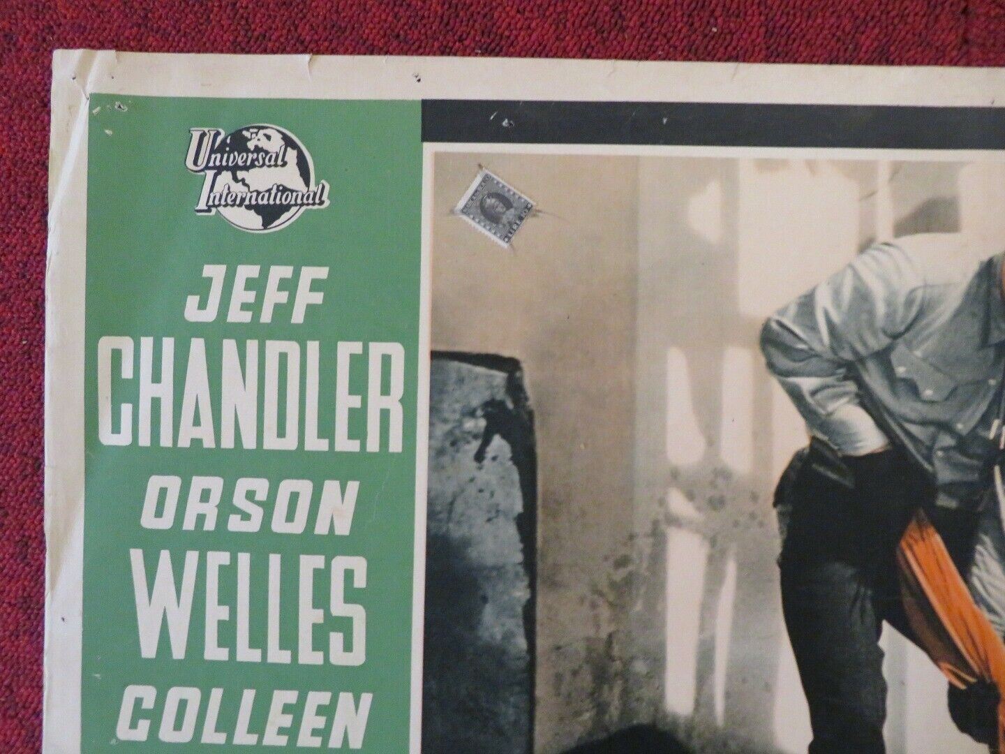 LA TRAGEDIA DEL RIO GRANDE / MAN IN THE SHADOW - A ITALIAN FOTOBUSTA POSTER 1957 Movie posters