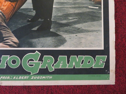 LA TRAGEDIA DEL RIO GRANDE / MAN IN THE SHADOW - A ITALIAN FOTOBUSTA POSTER 1957 Movie posters