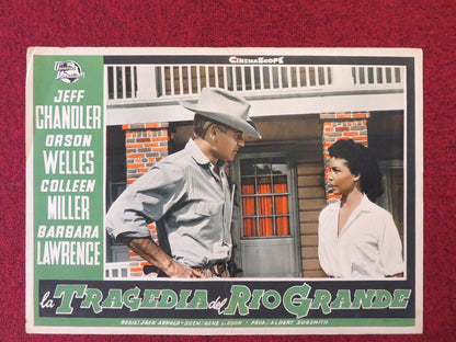 LA TRAGEDIA DEL RIO GRANDE / MAN IN THE SHADOW - B ITALIAN FOTOBUSTA POSTER 1957 Movie posters