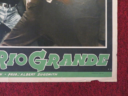 LA TRAGEDIA DEL RIO GRANDE / MAN IN THE SHADOW - C ITALIAN FOTOBUSTA POSTER 1957 Movie posters