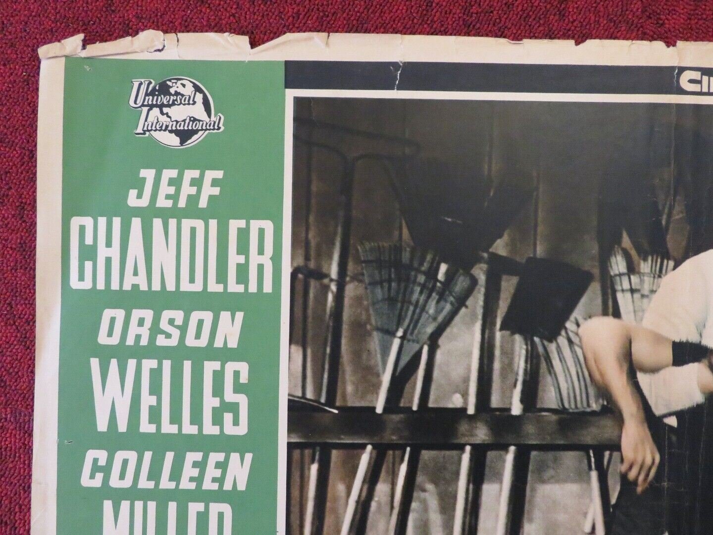 LA TRAGEDIA DEL RIO GRANDE / MAN IN THE SHADOW - C ITALIAN FOTOBUSTA POSTER 1957 Movie posters