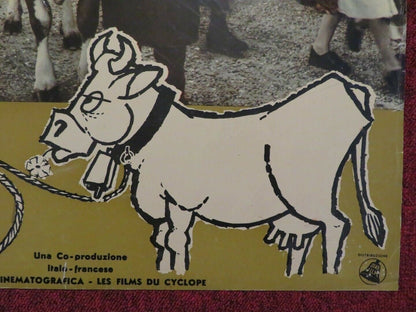 LA VACCA E IL PRIGIONIERO / THE COW AND I ITALIAN FOTOBUSTA POSTER 1959 Movie posters