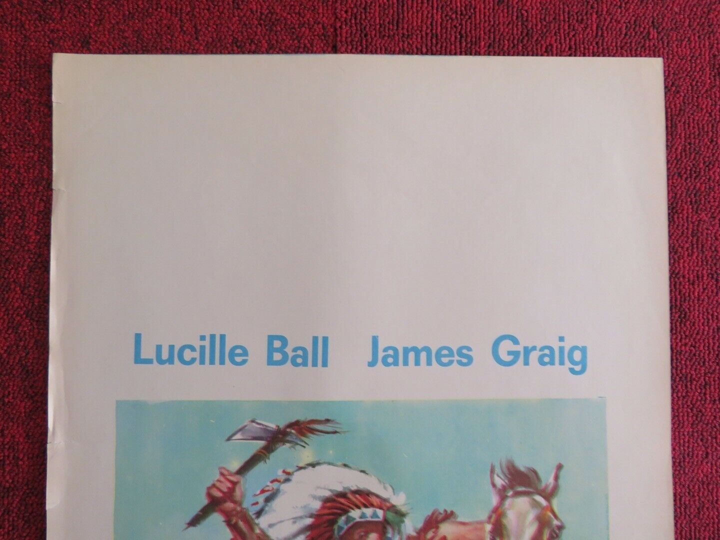 LA VALLE DEGLI UOMINI ROSSI ITALIAN LOCANDINA (27.5"x13") POSTER 1942 Movie posters