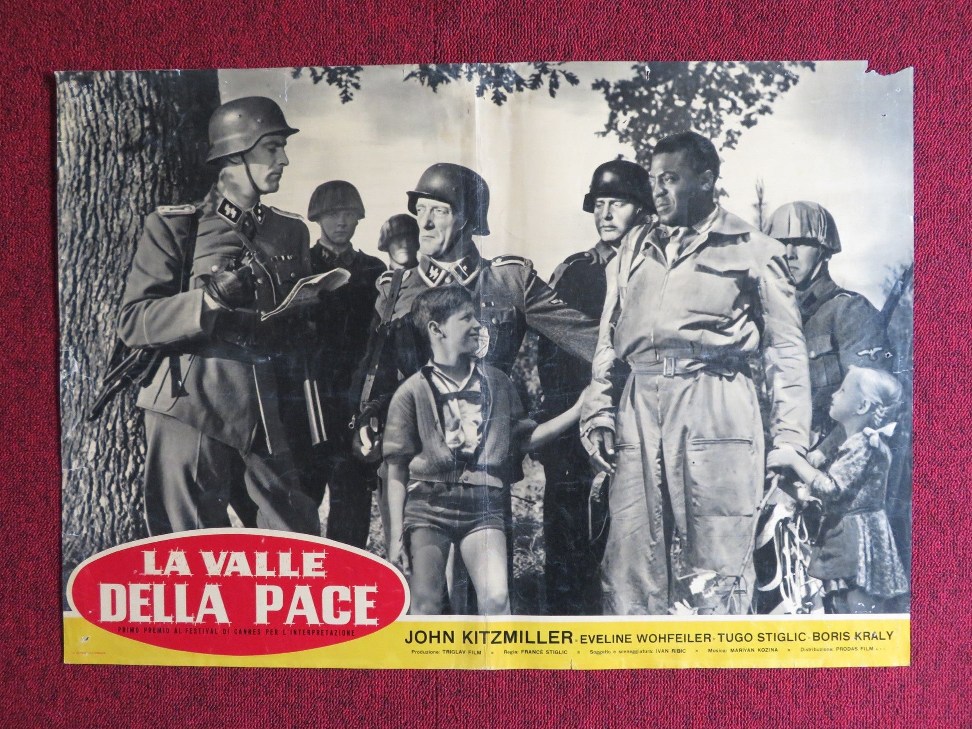 LA VALLE DELLA PACE / VALLEY OF PEACE - A ITALIAN FOTOBUSTA POSTER 1956 Rendezvous Cinema Movie posters