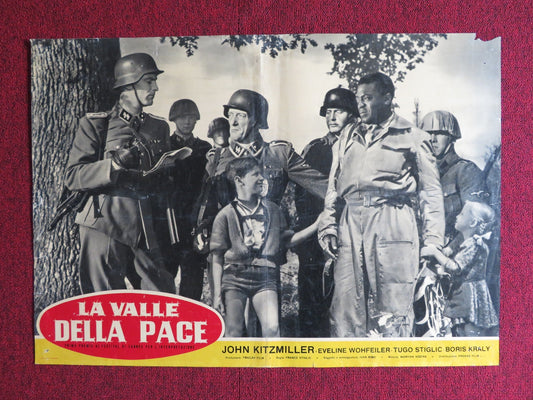 LA VALLE DELLA PACE / VALLEY OF PEACE - A ITALIAN FOTOBUSTA POSTER 1956 Rendezvous Cinema Movie posters