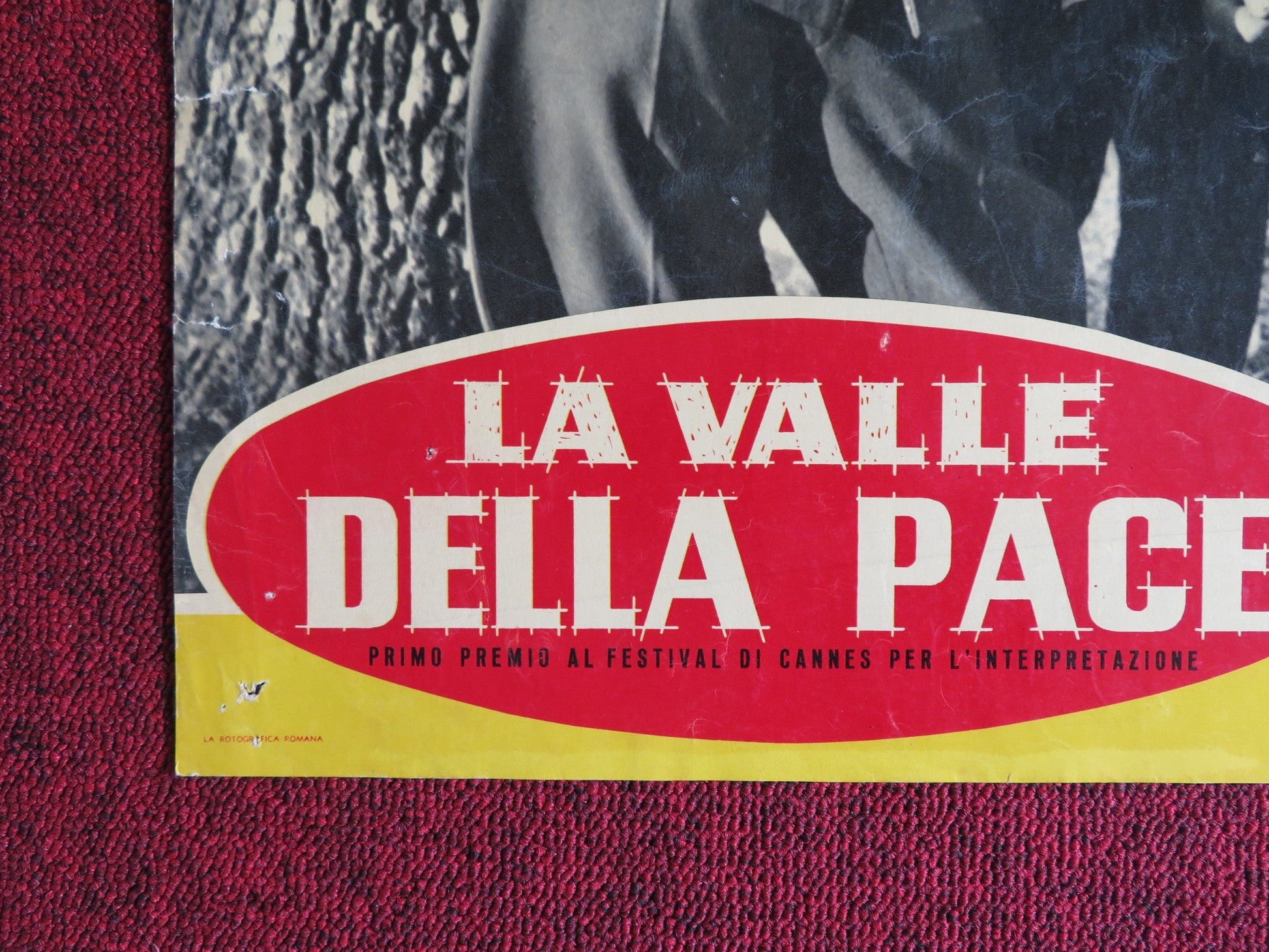 LA VALLE DELLA PACE / VALLEY OF PEACE - A ITALIAN FOTOBUSTA POSTER 1956 Rendezvous Cinema Movie posters