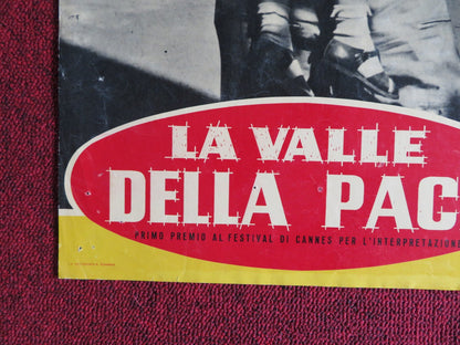 LA VALLE DELLA PACE / VALLEY OF PEACE - B ITALIAN FOTOBUSTA POSTER 1956 Rendezvous Cinema Movie posters