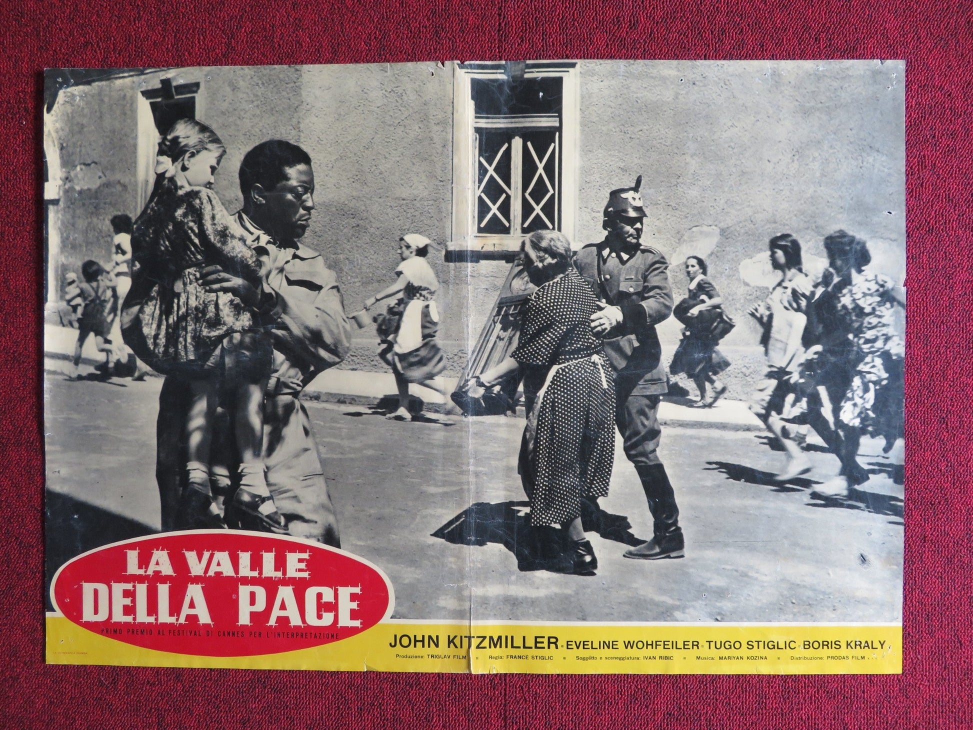 LA VALLE DELLA PACE / VALLEY OF PEACE - B ITALIAN FOTOBUSTA POSTER 1956 Rendezvous Cinema Movie posters