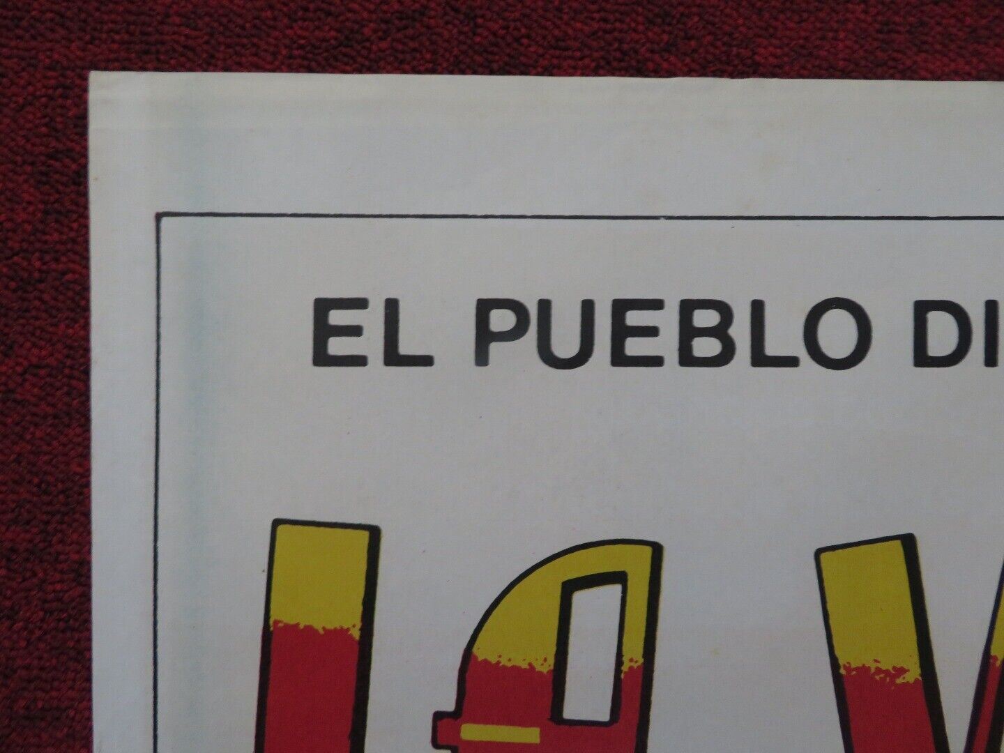 LA VAQUILLA / THE HEIFER SPANISH ONE SHEET POSTER ALFREDO LANDA 1985 - Rendezvous Cinema