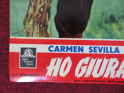 LA VENGANZA - A ITALIAN FOTOBUSTA POSTER CARMAN SEVILLA RAF VALLONE 1958 Rendezvous Cinema Movie posters