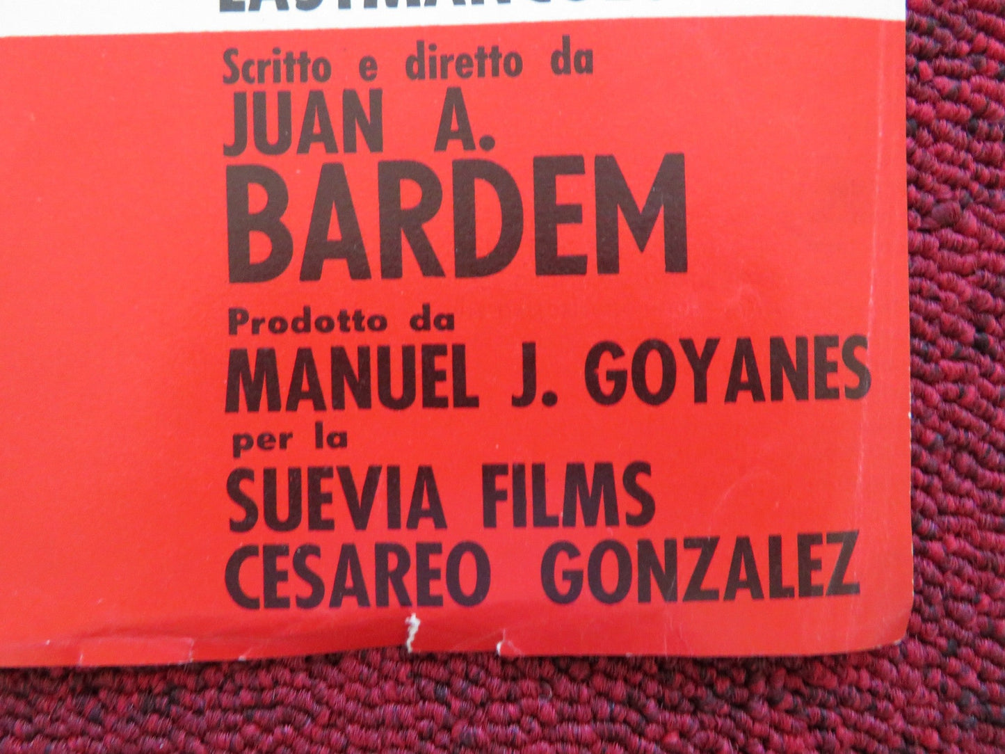 LA VENGANZA - B ITALIAN FOTOBUSTA POSTER CARMAN SEVILLA RAF VALLONE 1958 Rendezvous Cinema Movie posters