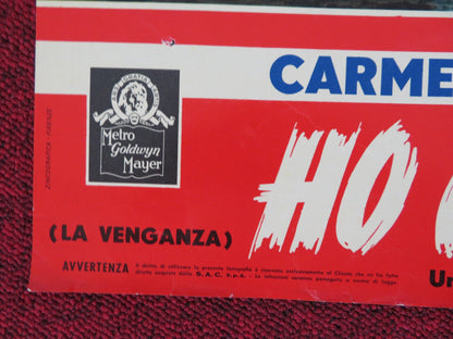 LA VENGANZA - D ITALIAN FOTOBUSTA POSTER CARMAN SEVILLA RAF VALLONE 1958 Rendezvous Cinema Movie posters