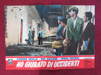 LA VENGANZA - D ITALIAN FOTOBUSTA POSTER CARMAN SEVILLA RAF VALLONE 1958 Rendezvous Cinema Movie posters