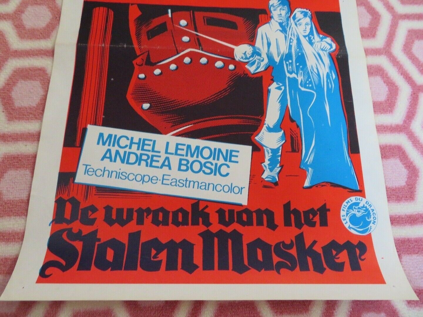 LA VENGEANCE DU MASQUE DE FER BELGIUM (21"x 14") POSTER MICHEL LEMOINE 1961 Movie posters