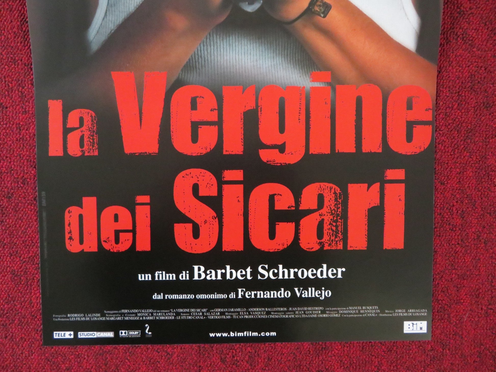 LA VERGINE DEI SICARI ITALIAN LOCANDINA POSTER BARBET SCHROEDER 2000 Rendezvous Cinema Movie posters