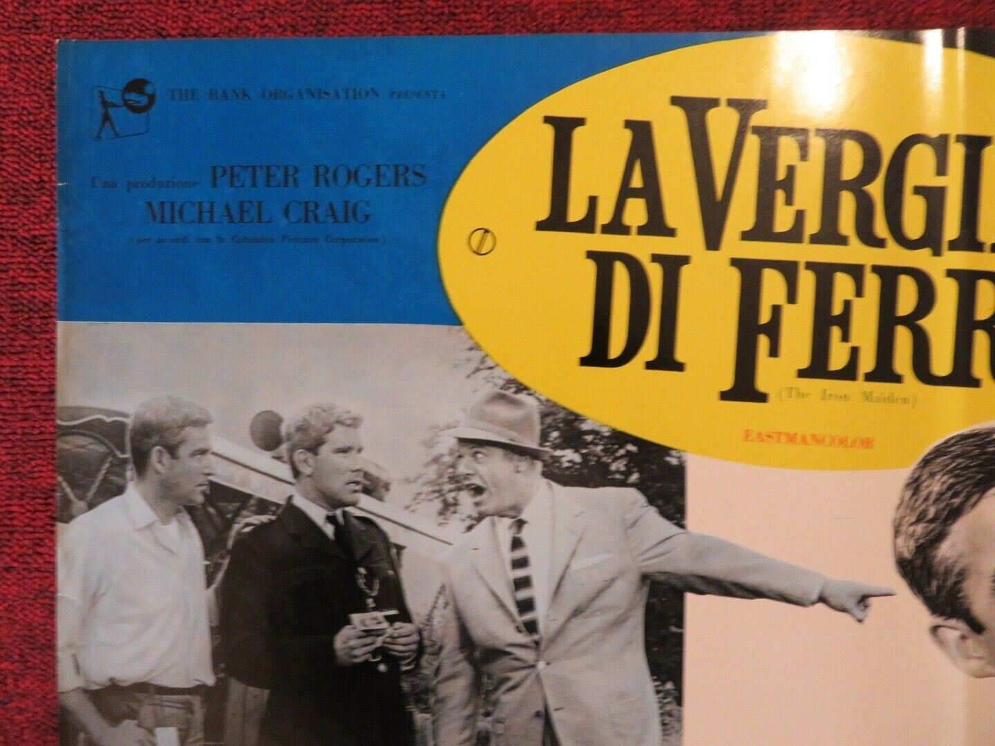 LA VERGINE DI FERRO / THE SWINGING MAIDEN ITALIAN FOTOBUSTA POSTER MICHAEL CRAIG Movie posters