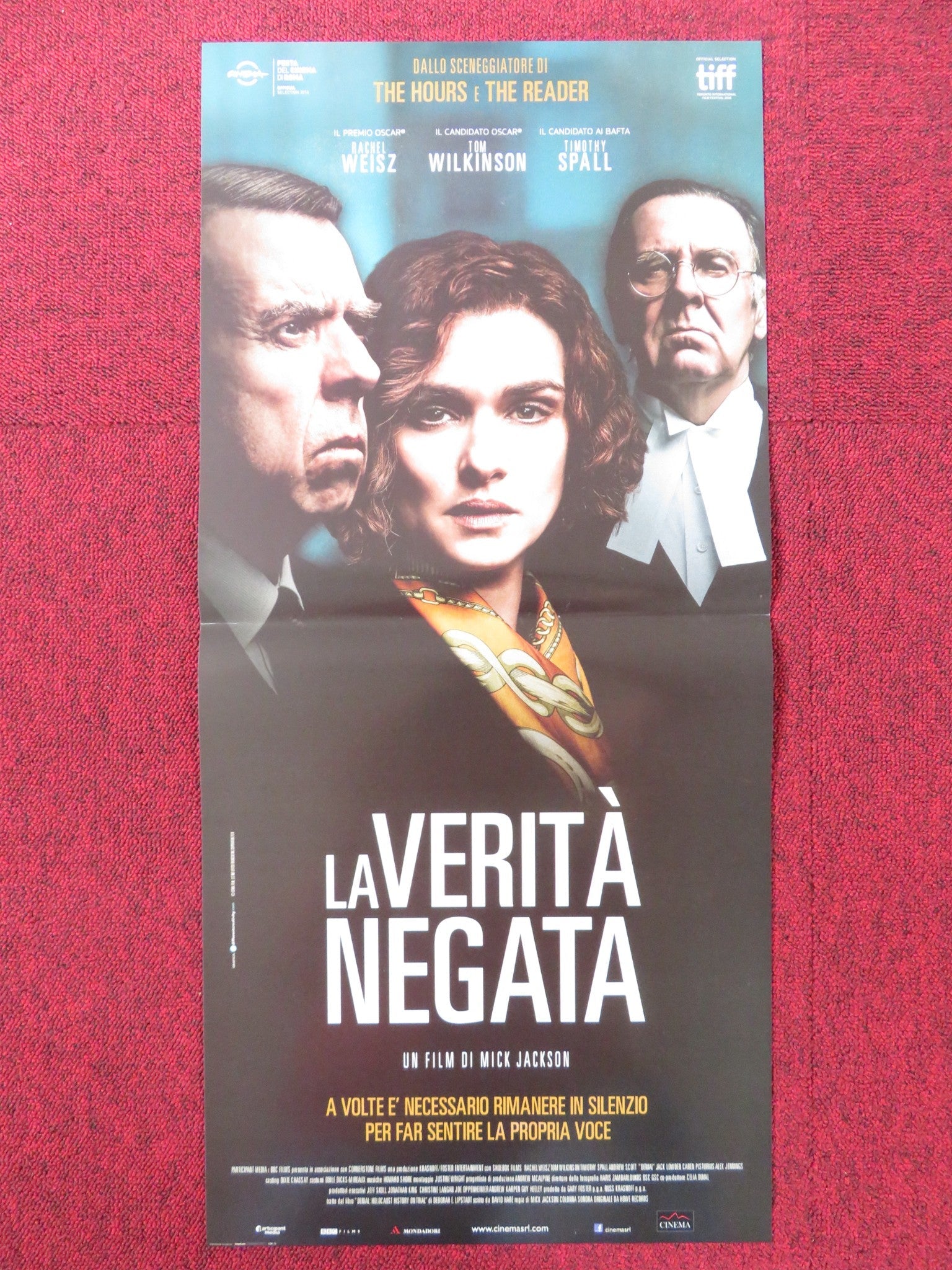 LA VERITA NEGATA ITALIAN LOCANDINA POSTER RACHEL WEISZ TIMOTHY SPALL 2016 Rendezvous Cinema Movie posters