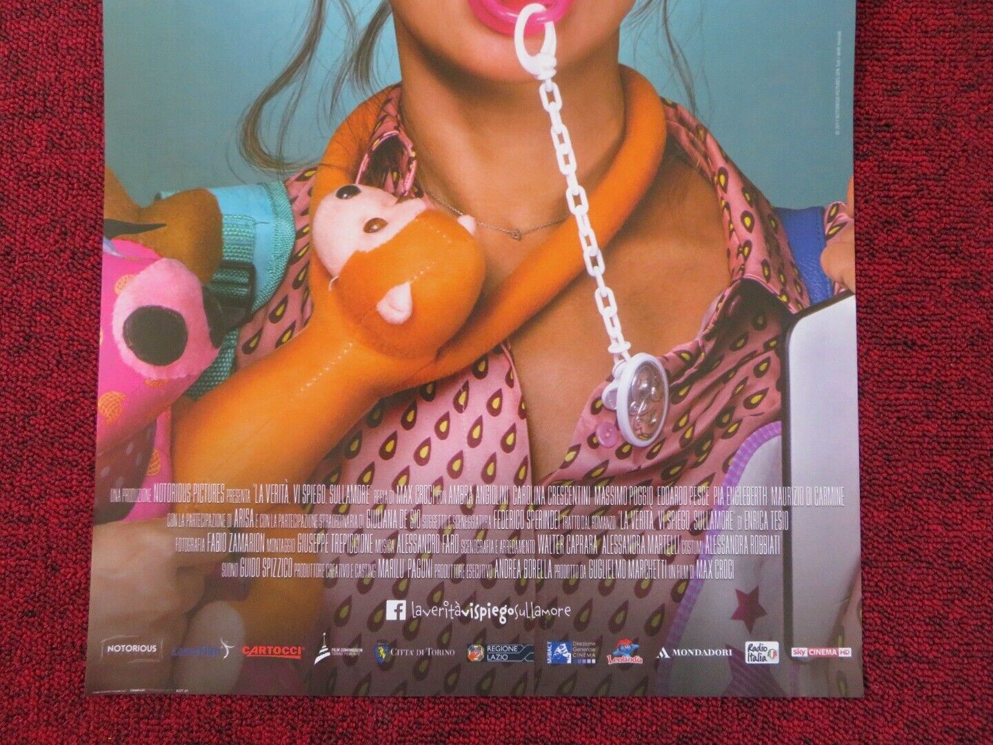 LA VERITA VI SPIEGO SULL'AMORE ITALIAN LOCANDINA (26.5"x12.5") POSTER 2017 Rendezvous Cinema Movie posters