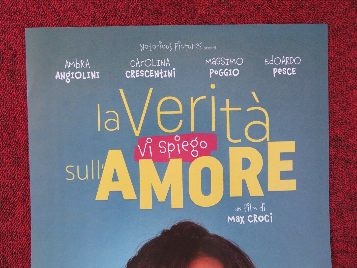 LA VERITA VI SPIEGO SULL'AMORE ITALIAN LOCANDINA (26.5"x12.5") POSTER 2017 Rendezvous Cinema Movie posters
