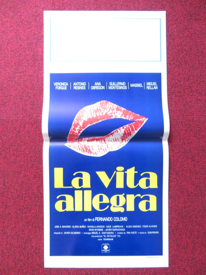 LA VIDA ALEGRE ITALIAN LOCANDINA POSTER VERONICA FORQUE ANTONIO RESINES 1988 Rendezvous Cinema Movie posters