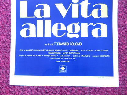 LA VIDA ALEGRE ITALIAN LOCANDINA POSTER VERONICA FORQUE ANTONIO RESINES 1988 Rendezvous Cinema Movie posters