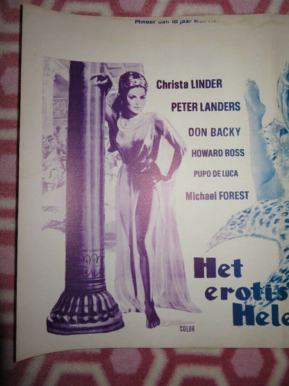 LA VIE EROTIQUE D'HELENE DE TROIE BELGIUM (14"x 21.5") POSTER 1973 - Rendezvous Cinema