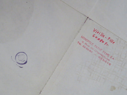 LA VIELLE FILLE/ THE OLD MAID FRENCH (23.5" x 31.5) POSTER ANNIE GIRARDOT 1972 Movie posters