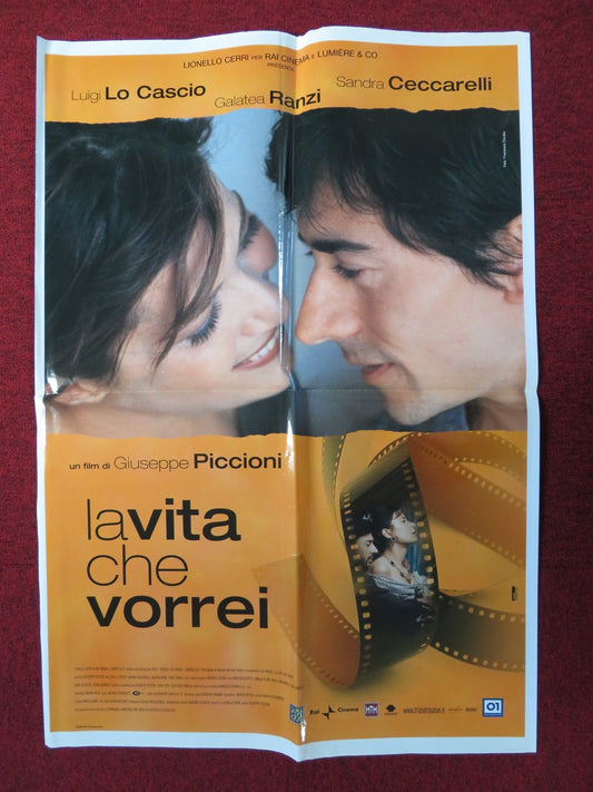 LA VITA CHE VORREI ITALIAN FOGLIO POSTER LUIGI LO CASCIO SANDRA CECCARELLI 2004 Rendezvous Cinema Movie posters