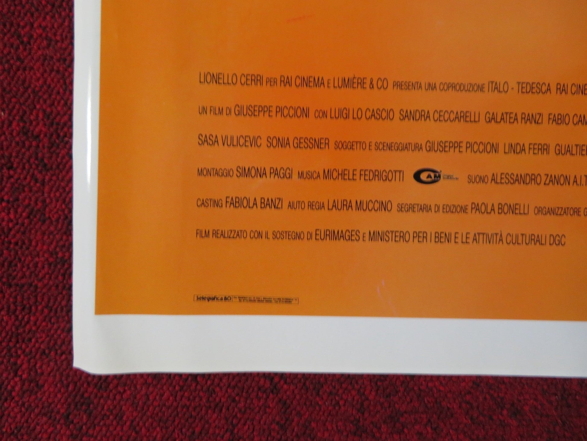 LA VITA CHE VORREI ITALIAN FOGLIO POSTER LUIGI LO CASCIO SANDRA CECCARELLI 2004 Rendezvous Cinema Movie posters