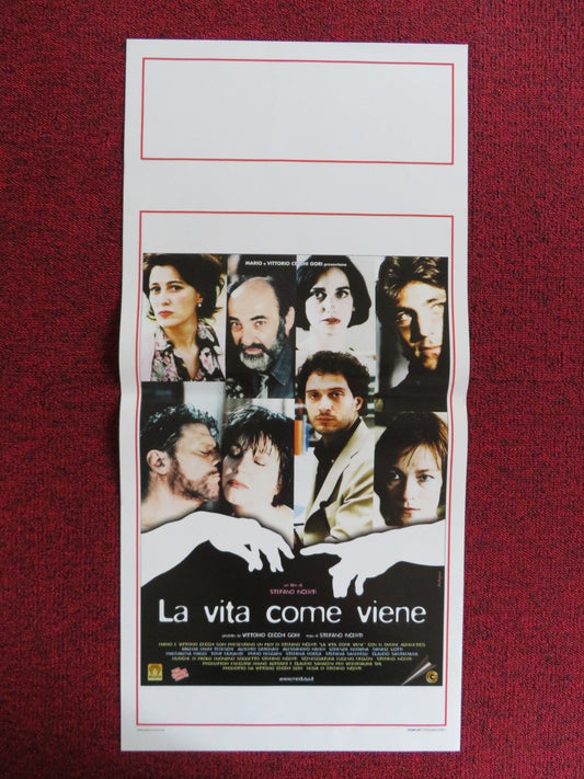 LA VITA COME VIENE ITALIAN LOCANDINA POSTER VALERIA BRUNI TEDESCHI 2003 Rendezvous Cinema Movie posters