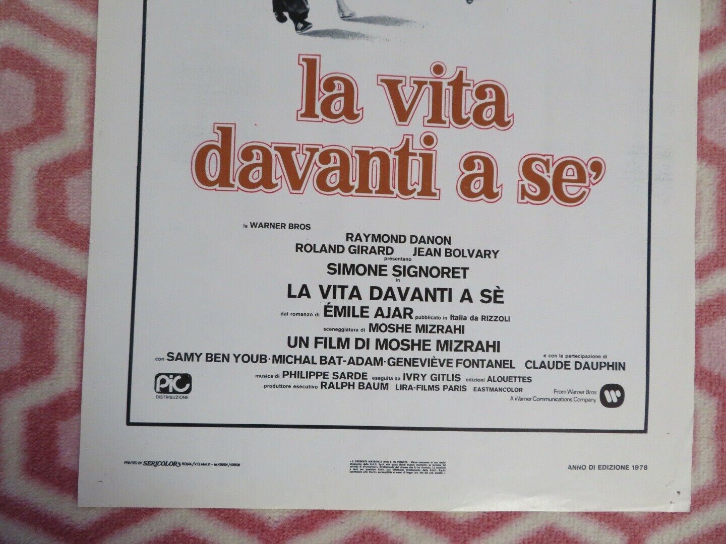LA VITA DAVANTI A SE'/ Madame Rosa ITALIAN LOCANDINA (27.5"x13") POSTER 1976 Movie posters