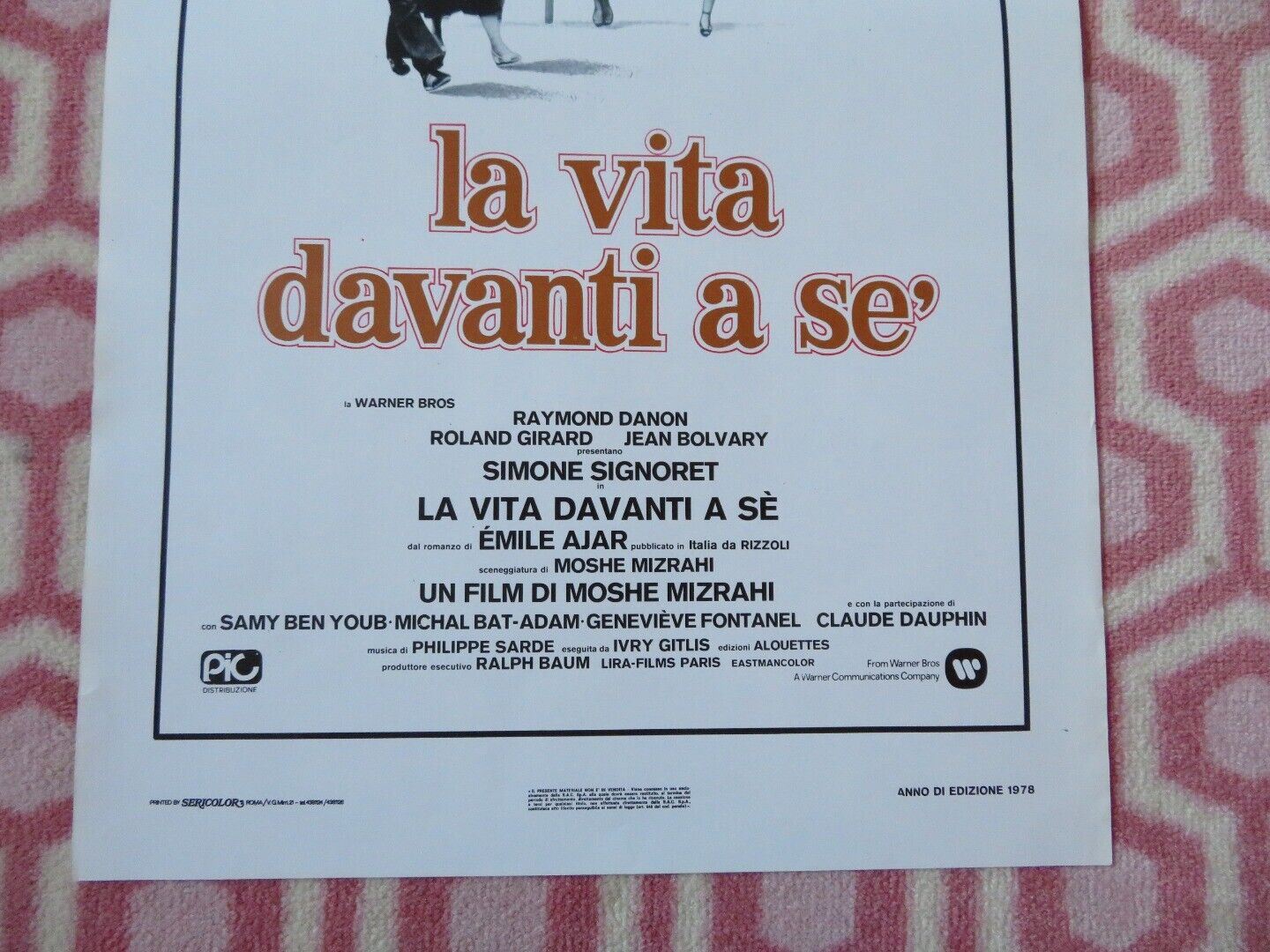 LA VITA DAVANTI A SE' / Madame Rosa ITALIAN LOCANDINA (27.5"x13") POSTER 1978 Movie posters