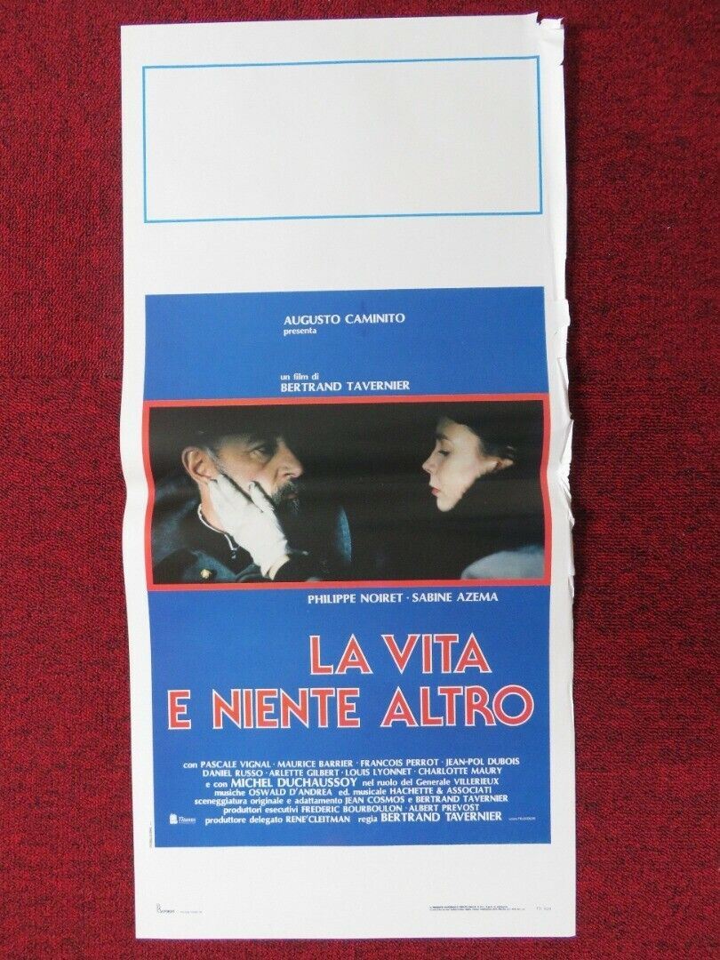 LA VITA E NIENTE ALTRO ITALIAN LOCANDINA (27.5"x13") POSTER P NOIRET 1989 Movie posters