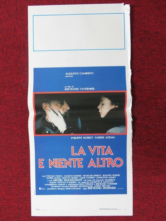 LA VITA E NIENTE ALTRO ITALIAN LOCANDINA (27.5"x13") POSTER P NOIRET 1989 Movie posters