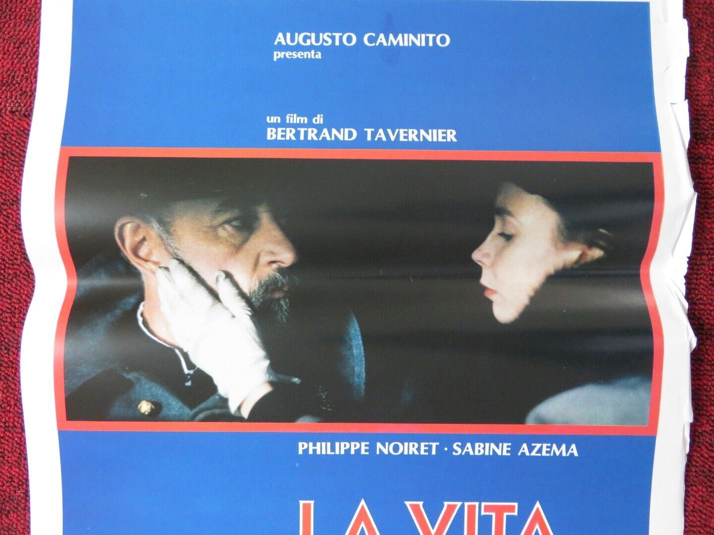 LA VITA E NIENTE ALTRO ITALIAN LOCANDINA (27.5"x13") POSTER P NOIRET 1989 Movie posters