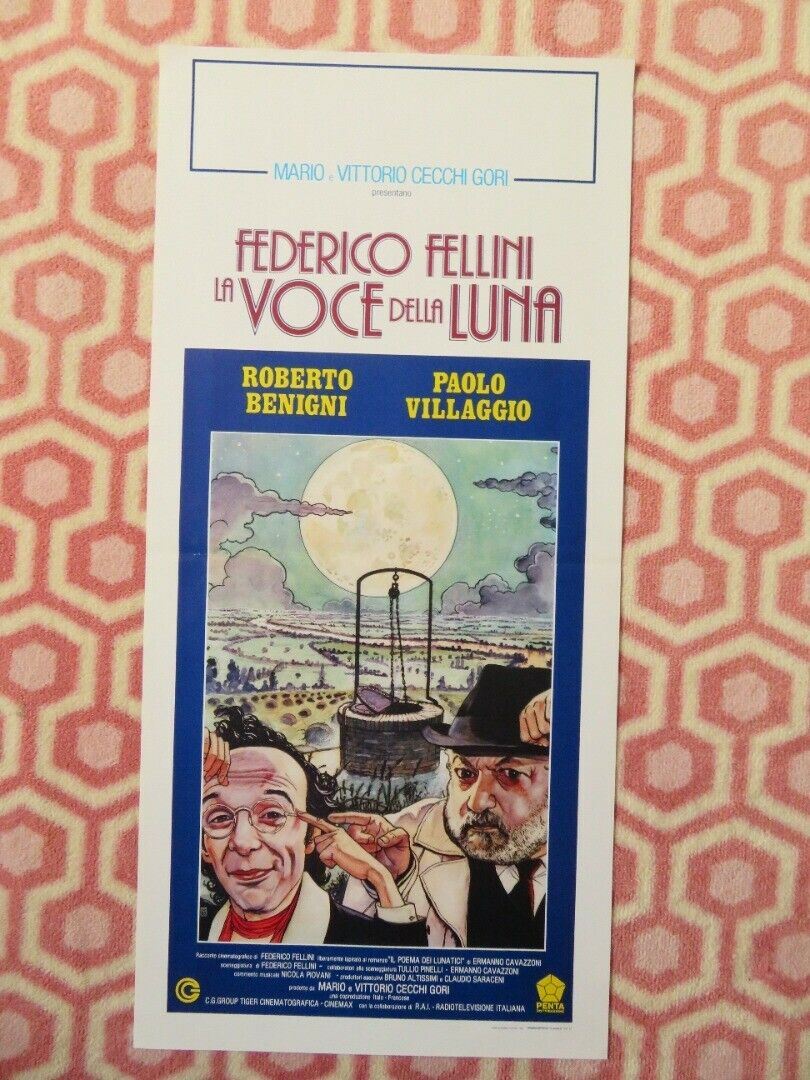 LA VOCE DELLA LUNA ITALIAN LOCANDINA (27.5"x13") POSTER ROBERT BENIGNI 1990 Movie posters