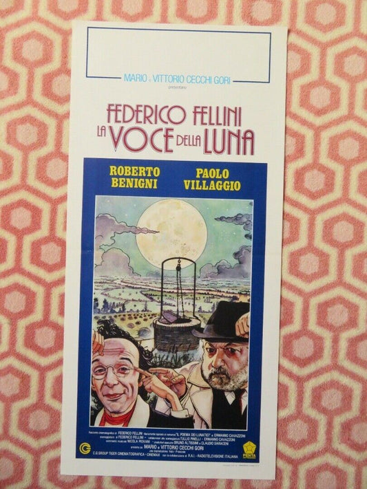 LA VOCE DELLA LUNA ITALIAN LOCANDINA (27.5"x13") POSTER ROBERT BENIGNI 1990 Movie posters