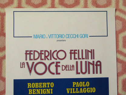 LA VOCE DELLA LUNA ITALIAN LOCANDINA (27.5"x13") POSTER ROBERT BENIGNI 1990 Movie posters