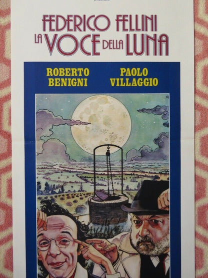 LA VOCE DELLA LUNA ITALIAN LOCANDINA (27.5"x13") POSTER ROBERT BENIGNI 1990 Movie posters