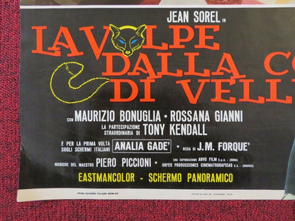 LA VOLPE DALLA CODA DI VELLUTO - C ITALIAN FOTOBUSTA POSTER JEAN SOREL Movie posters