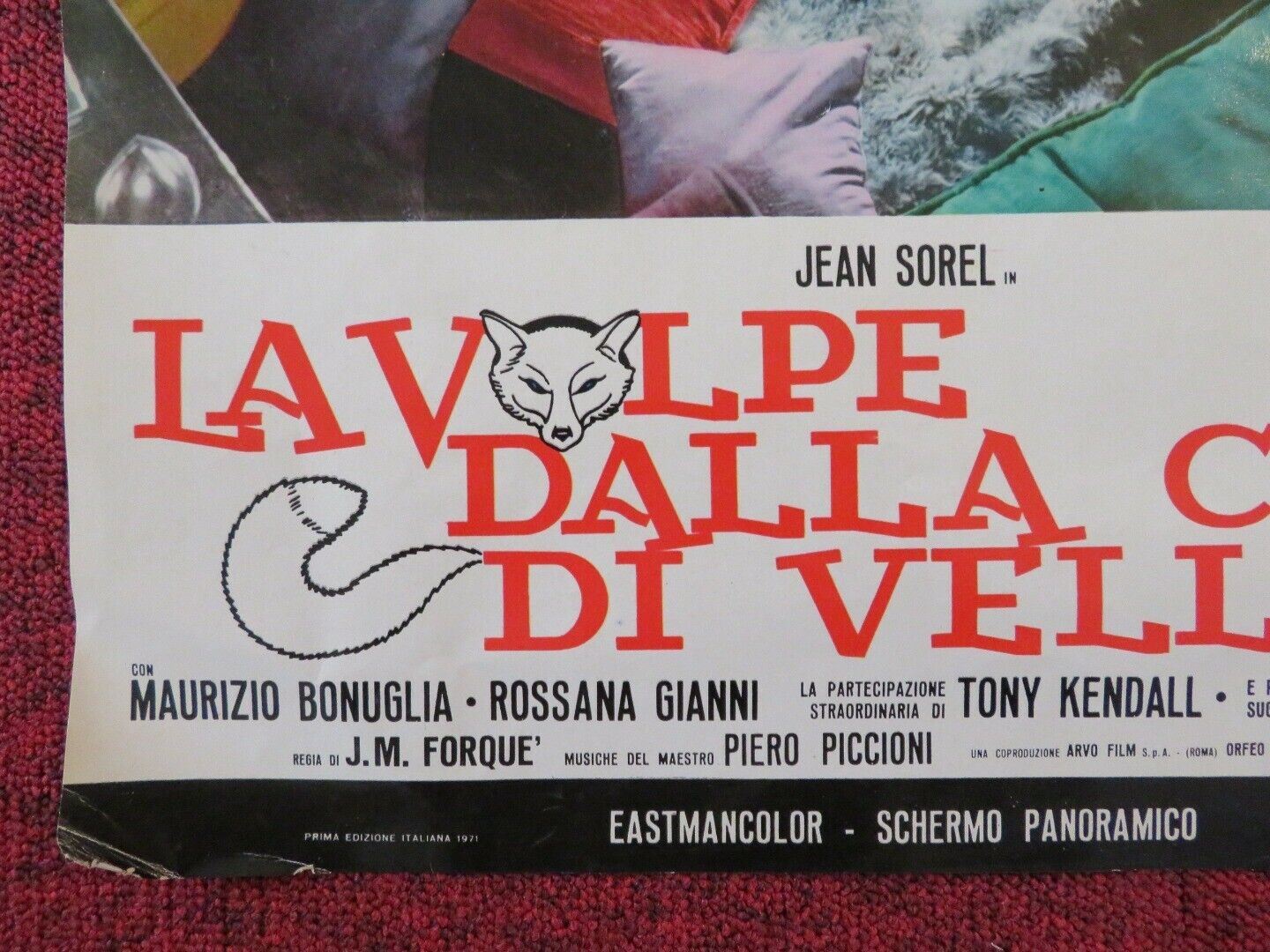 LA VOLPE DALLA CODA DI VELLUTO - D ITALIAN FOTOBUSTA POSTER JEAN SOREL - Rendezvous Cinema