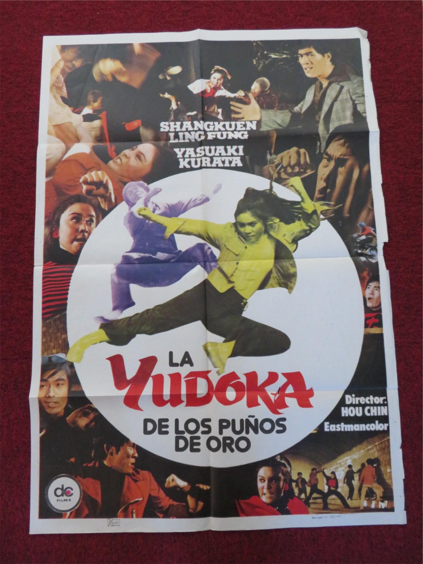 LA YUDOKA DE LOS PUNOS DE ORO FOLDED SPANISH POSTER POLLY LING - FENG 1979 Rendezvous Cinema Movie posters