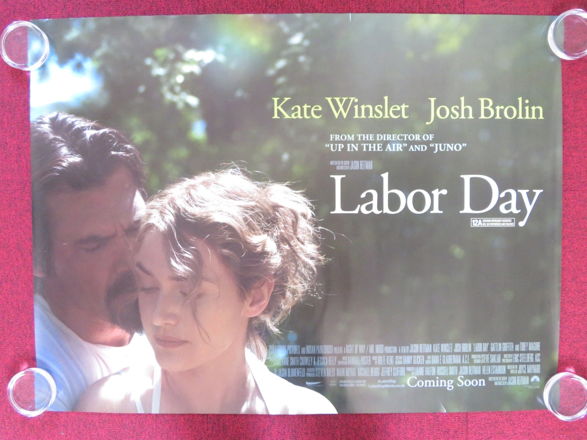 LABOR DAY UK QUAD (30"x 40") ROLLED POSTER JOSH BROLIN KATE WINSLET 2013 Rendezvous Cinema Movie posters