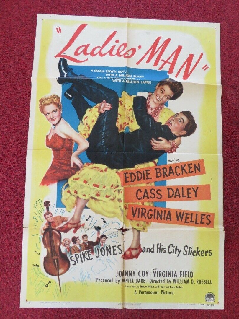 LADIES MAN FOLDED US ONE SHEET POSTER EDDIE BRACKEN CASS DALEY 1946 Movie posters
