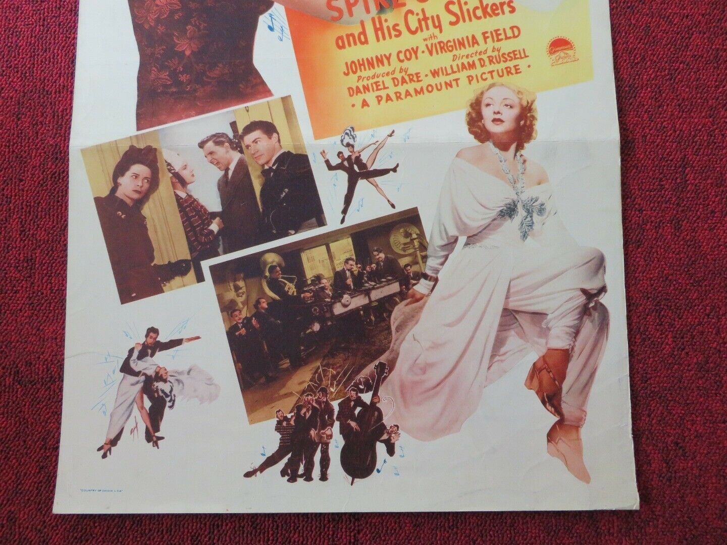 LADIES' MAN US INSERT (14"x 36") POSTER EDDIE BRACKEN CASS DALEY 1947 Movie posters