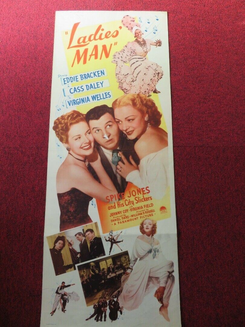 LADIES' MAN US INSERT (14"x 36") POSTER EDDIE BRACKEN CASS DALEY 1947 Movie posters